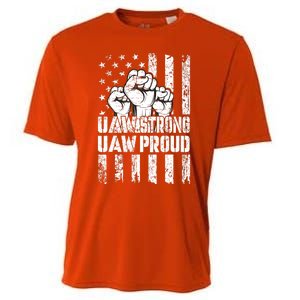 UAW Strong Solidarity UAW Proud Union UAW Laborer Worker Cooling Performance Crew T-Shirt