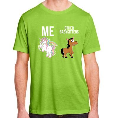 Unicorn Sitter Sitting Sitters Meaningful Gift Adult ChromaSoft Performance T-Shirt