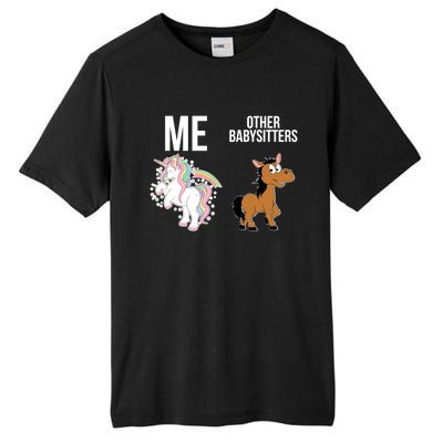 Unicorn Sitter Sitting Sitters Meaningful Gift Tall Fusion ChromaSoft Performance T-Shirt