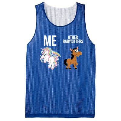 Unicorn Sitter Sitting Sitters Meaningful Gift Mesh Reversible Basketball Jersey Tank