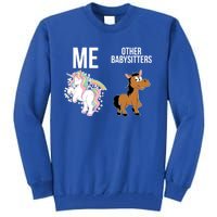 Unicorn Sitter Sitting Sitters Meaningful Gift Tall Sweatshirt