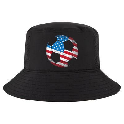 United States Soccer Ball Flag Jersey Shirt USA Football Cool Comfort Performance Bucket Hat