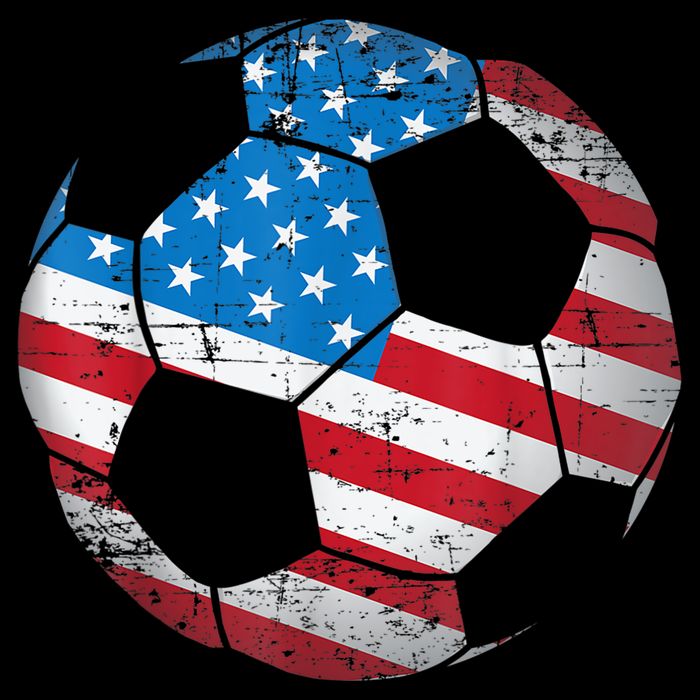 United States Soccer Ball Flag Jersey Shirt USA Football Doggie Tank