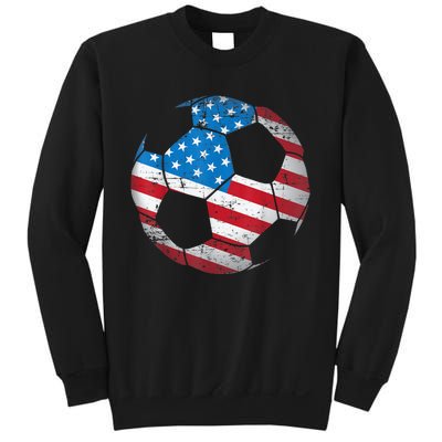 United States Soccer Ball Flag Jersey Shirt USA Football Sweatshirt