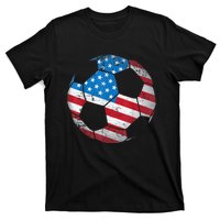 United States Soccer Ball Flag Jersey Shirt USA Football T-Shirt