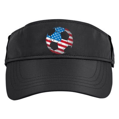 United States Soccer Ball Flag Jersey Shirt USA Football Adult Drive Performance Visor