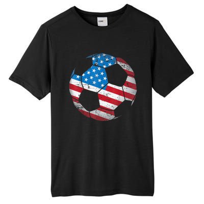 United States Soccer Ball Flag Jersey Shirt USA Football Tall Fusion ChromaSoft Performance T-Shirt