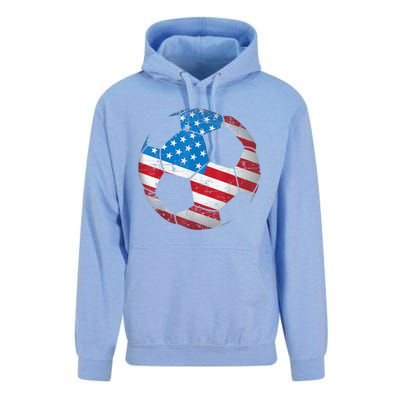 United States Soccer Ball Flag Jersey Shirt USA Football Unisex Surf Hoodie