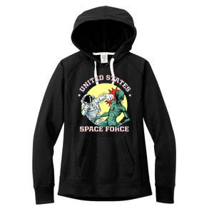 United States Space Force Funny Space Lover & UFO Alien Women's Fleece Hoodie