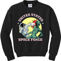 United States Space Force Funny Space Lover & UFO Alien Kids Sweatshirt