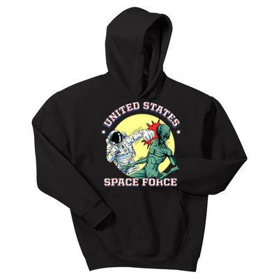 United States Space Force Funny Space Lover & UFO Alien Kids Hoodie