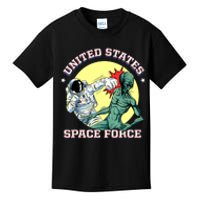 United States Space Force Funny Space Lover & UFO Alien Kids T-Shirt