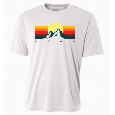 Us States Souvenir Mountain Utah Cooling Performance Crew T-Shirt