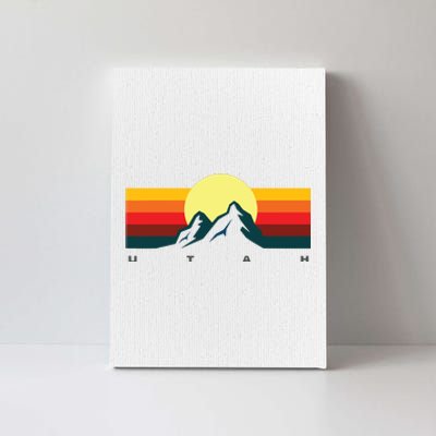 Us States Souvenir Mountain Utah Canvas