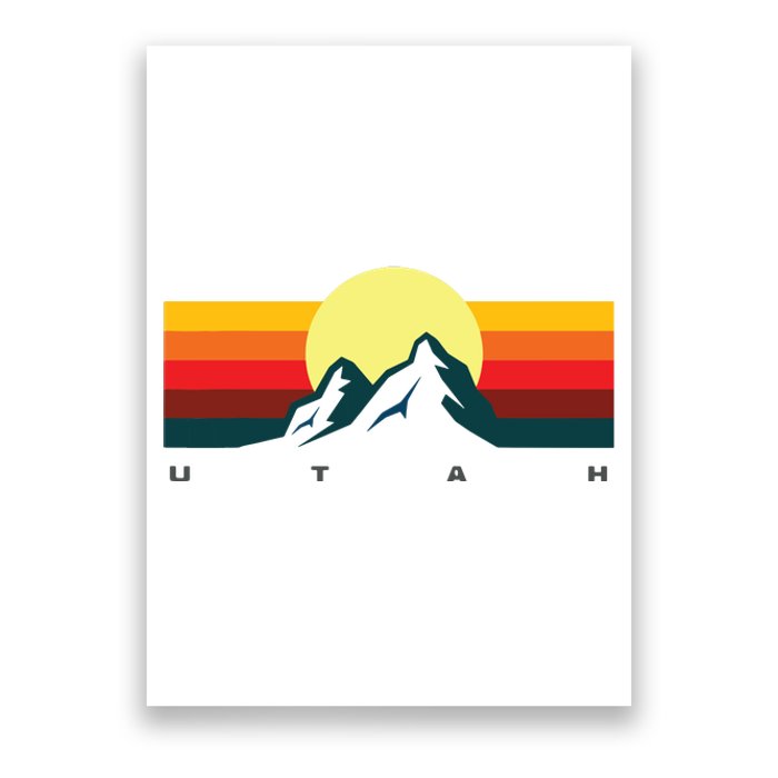 Us States Souvenir Mountain Utah Poster