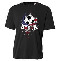 United States Soccer American Football Usa Futbol Cooling Performance Crew T-Shirt