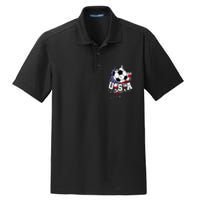 United States Soccer American Football Usa Futbol Dry Zone Grid Polo