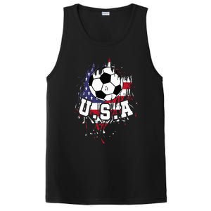 United States Soccer American Football Usa Futbol PosiCharge Competitor Tank