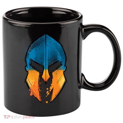Ukraine Shield Spartan 11oz C Handle Ceramic Mug