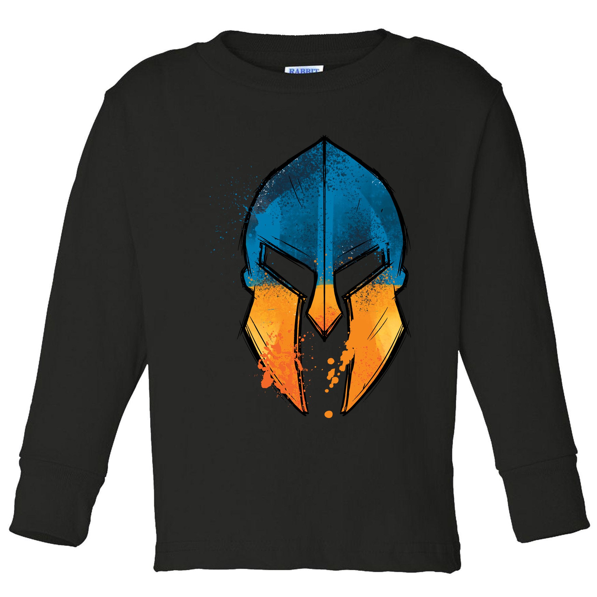 Ukraine Shield Spartan Toddler Long Sleeve Shirt