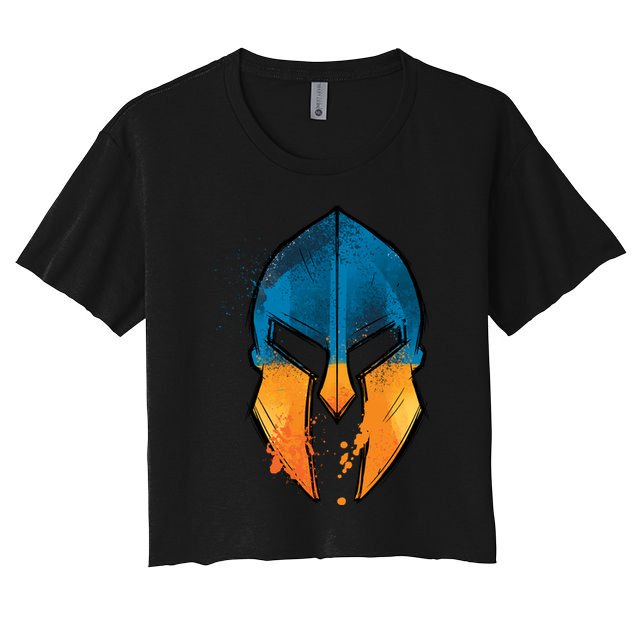 Ukraine Shield Spartan Crop Top