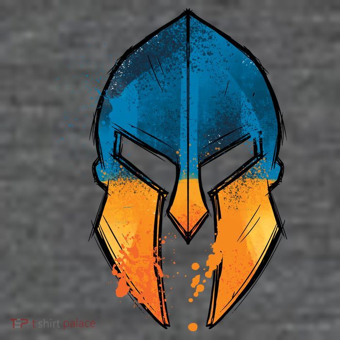 Ukraine Shield Spartan Tall T-Shirt