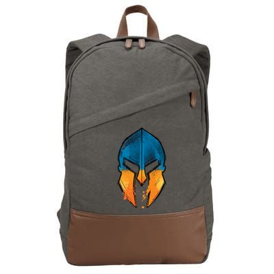 Ukraine Shield Spartan Cotton Canvas Backpack