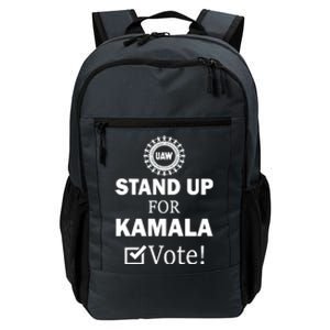 Uaw Strike Stand Up For Kamala Vote Uaw Red President Kamala Harris 2024 Vote Daily Commute Backpack