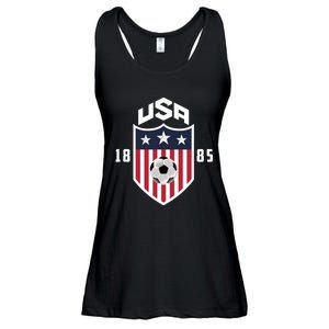 USA Soccer Shirt 1885 American Soccer USA Jersey Fan Ladies Essential Flowy Tank