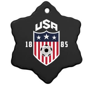 USA Soccer Shirt 1885 American Soccer USA Jersey Fan Ceramic Star Ornament