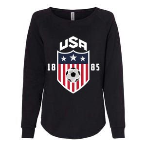 USA Soccer Shirt 1885 American Soccer USA Jersey Fan Womens California Wash Sweatshirt