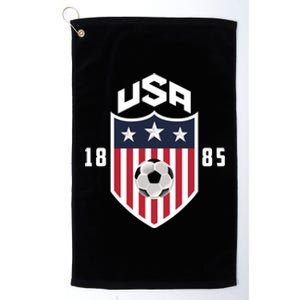 USA Soccer Shirt 1885 American Soccer USA Jersey Fan Platinum Collection Golf Towel