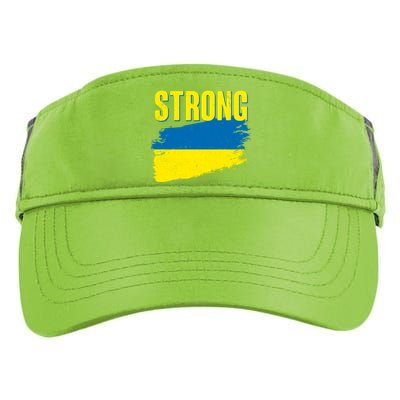 Ukraine Strong Stand With Ukraine Flag Adult Drive Performance Visor