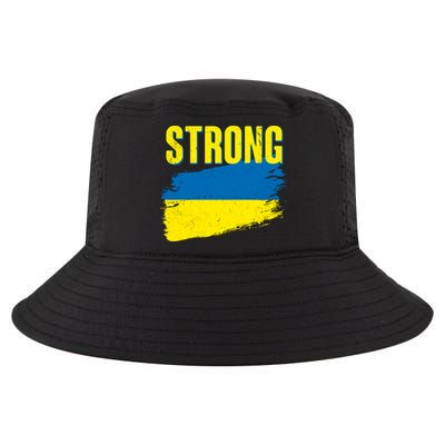 Ukraine Strong Stand With Ukraine Flag Cool Comfort Performance Bucket Hat