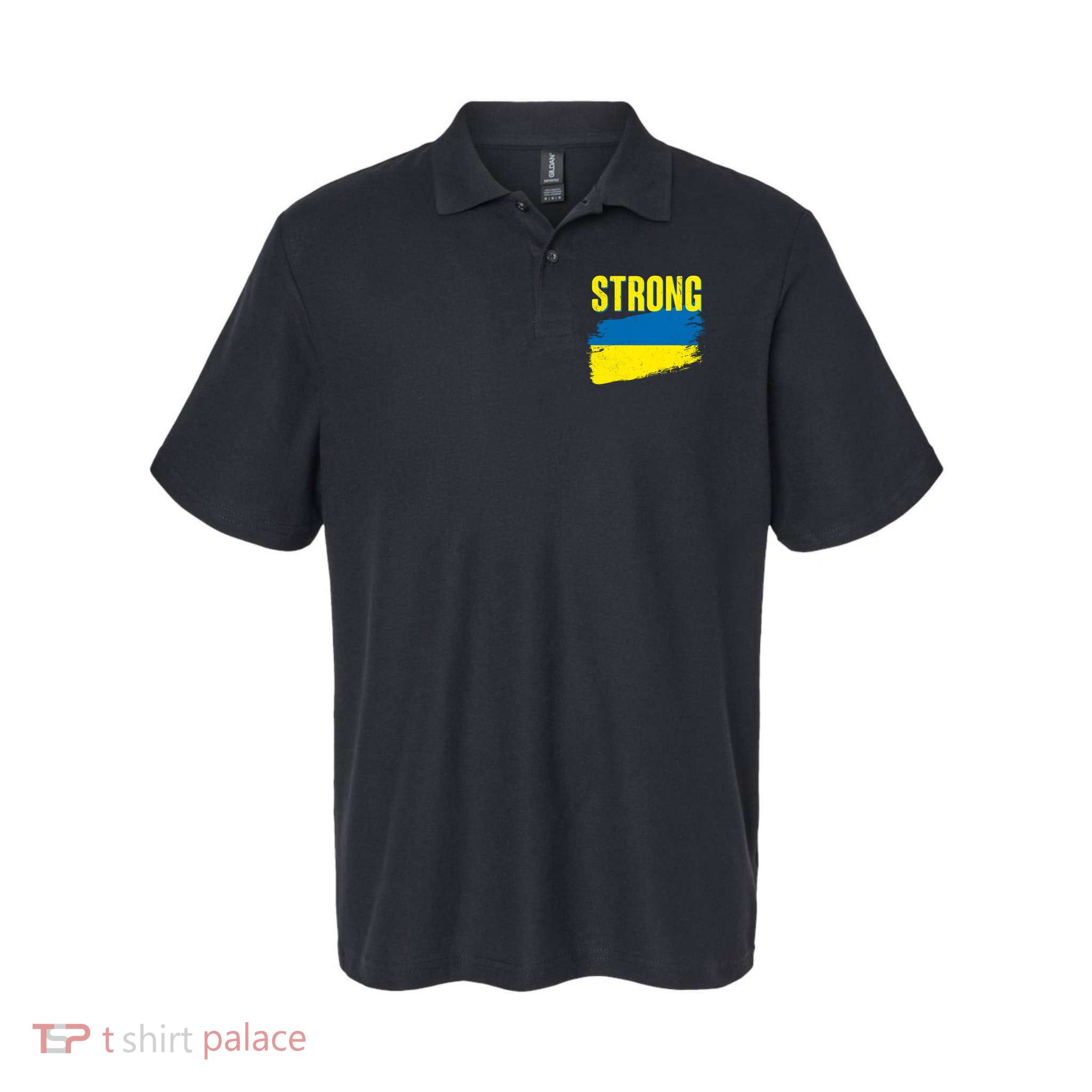 Ukraine Strong Stand With Ukraine Flag Polo