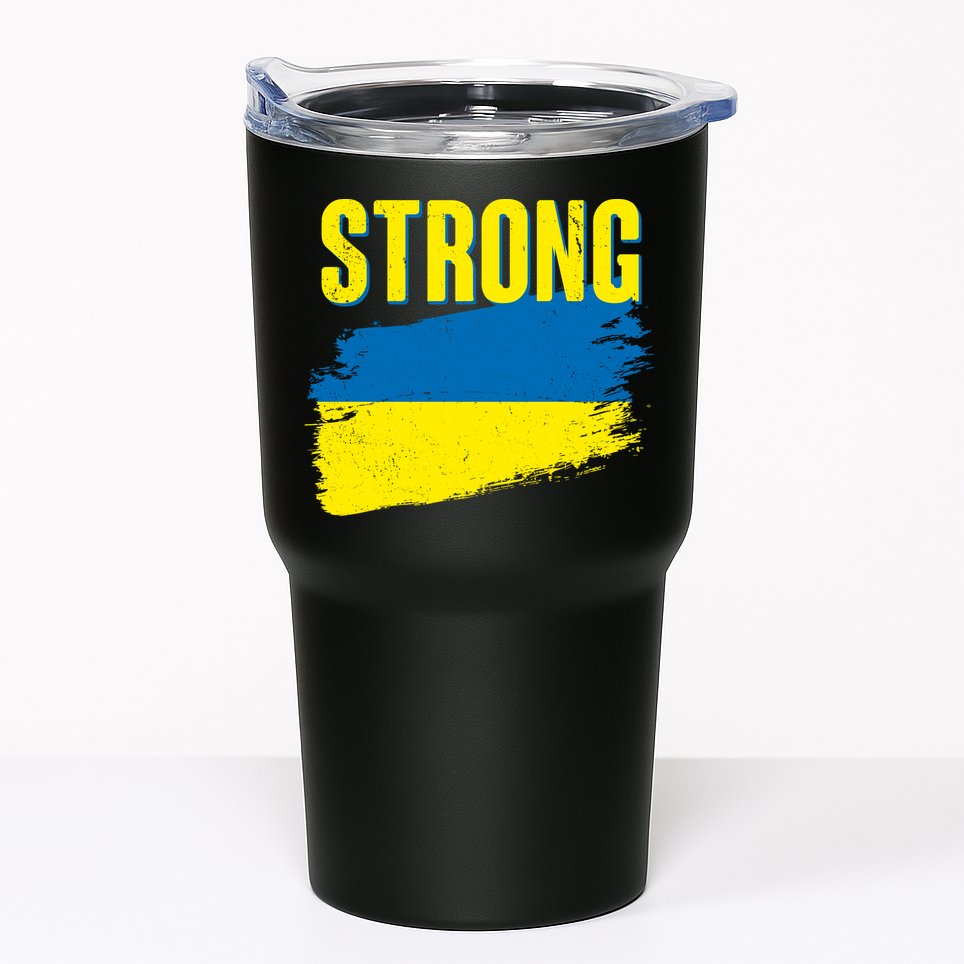 Ukraine Strong Stand With Ukraine Flag Tumbler