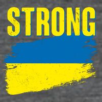 Ukraine Strong Stand With Ukraine Flag 7 Panel Mesh Trucker Snapback Hat