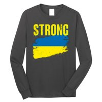 Ukraine Strong Stand With Ukraine Flag Long Sleeve Shirt