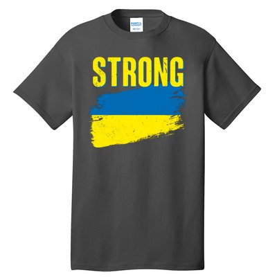 Ukraine Strong Stand With Ukraine Flag Tall T-Shirt