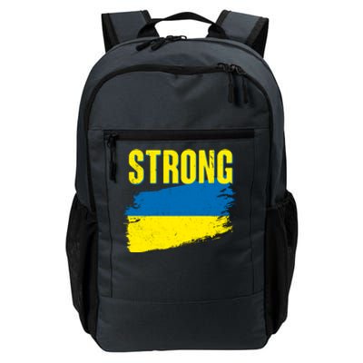 Ukraine Strong Stand With Ukraine Flag Daily Commute Backpack