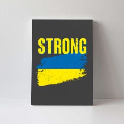 Ukraine Strong Stand With Ukraine Flag Canvas