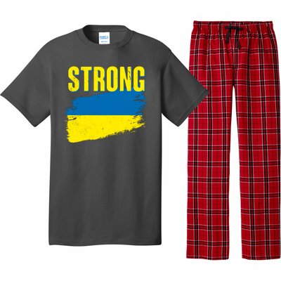 Ukraine Strong Stand With Ukraine Flag Pajama Set