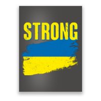 Ukraine Strong Stand With Ukraine Flag Poster