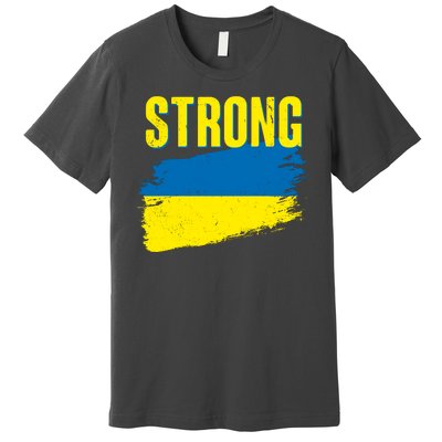 Ukraine Strong Stand With Ukraine Flag Premium T-Shirt