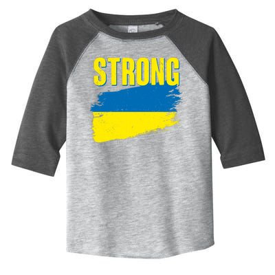 Ukraine Strong Stand With Ukraine Flag Toddler Fine Jersey T-Shirt