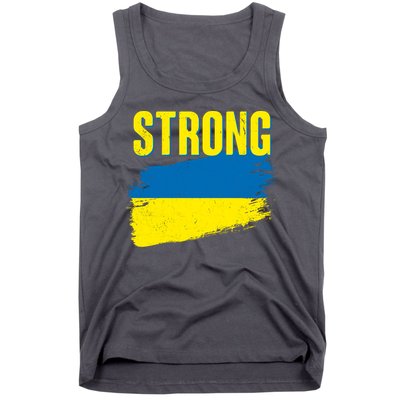 Ukraine Strong Stand With Ukraine Flag Tank Top