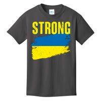 Ukraine Strong Stand With Ukraine Flag Kids T-Shirt