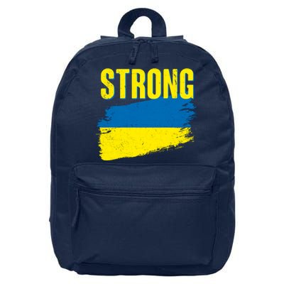 Ukraine Strong Stand With Ukraine Flag 16 in Basic Backpack