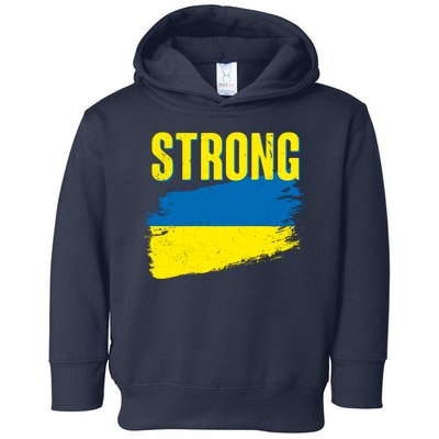 Ukraine Strong Stand With Ukraine Flag Toddler Hoodie