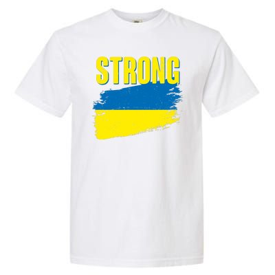 Ukraine Strong Stand With Ukraine Flag Garment-Dyed Heavyweight T-Shirt